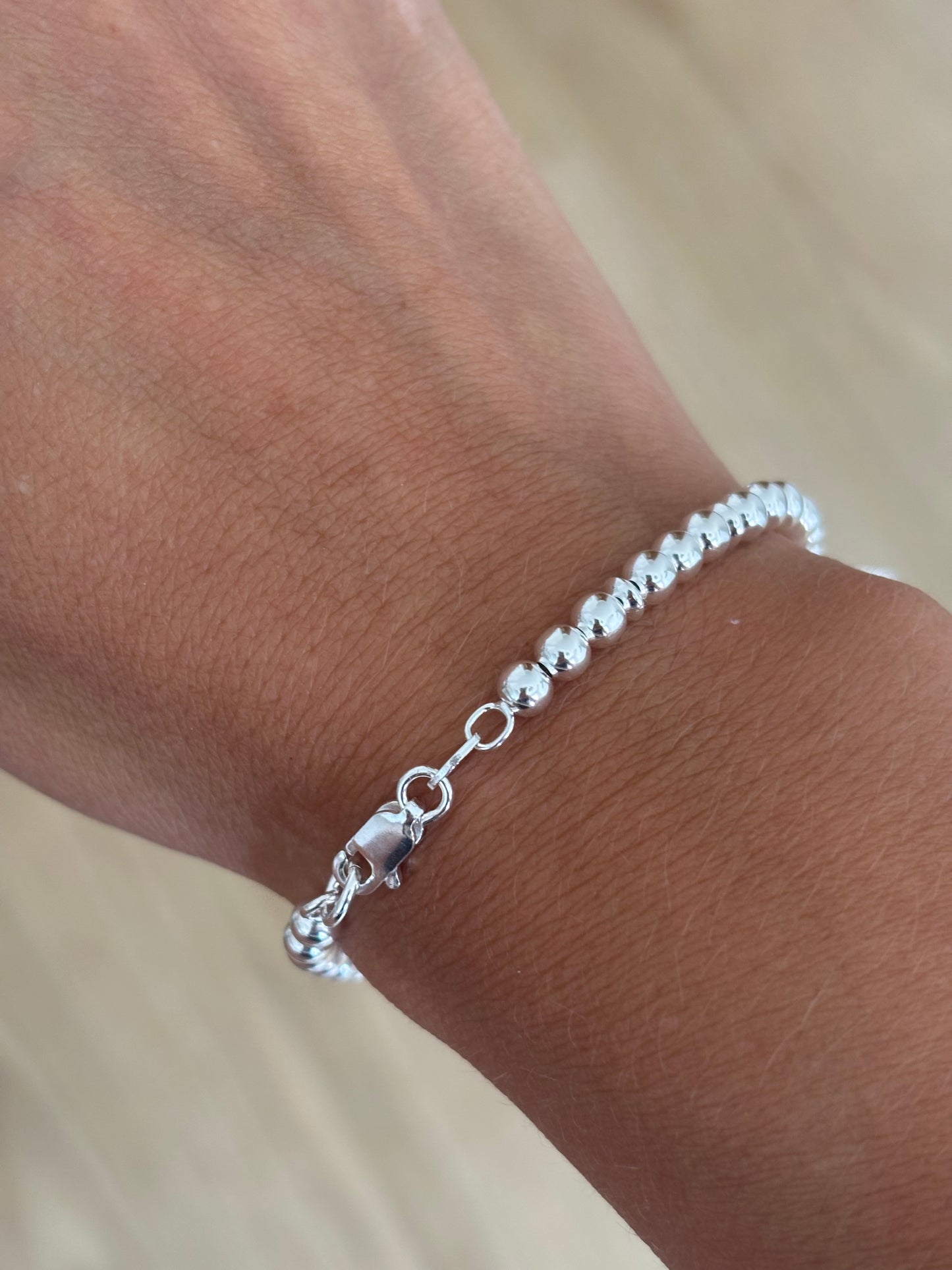 Pulsera bolas plata 925