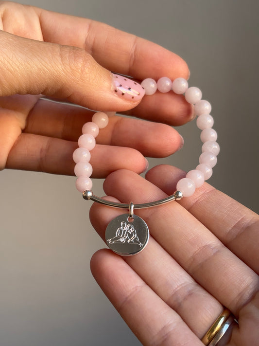 Pulsera silueta con barra plata 925