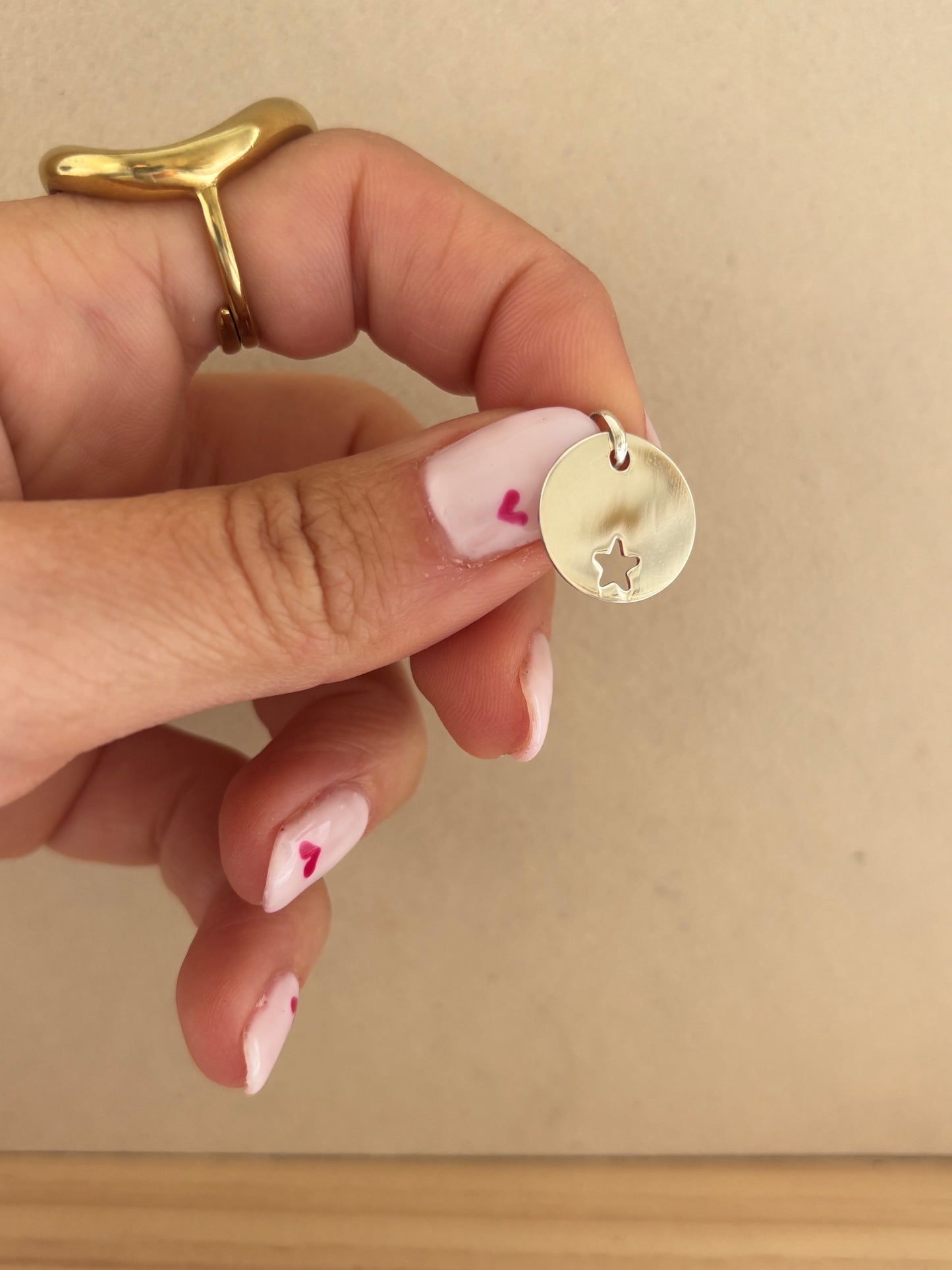 Medalla star Plata 15mm