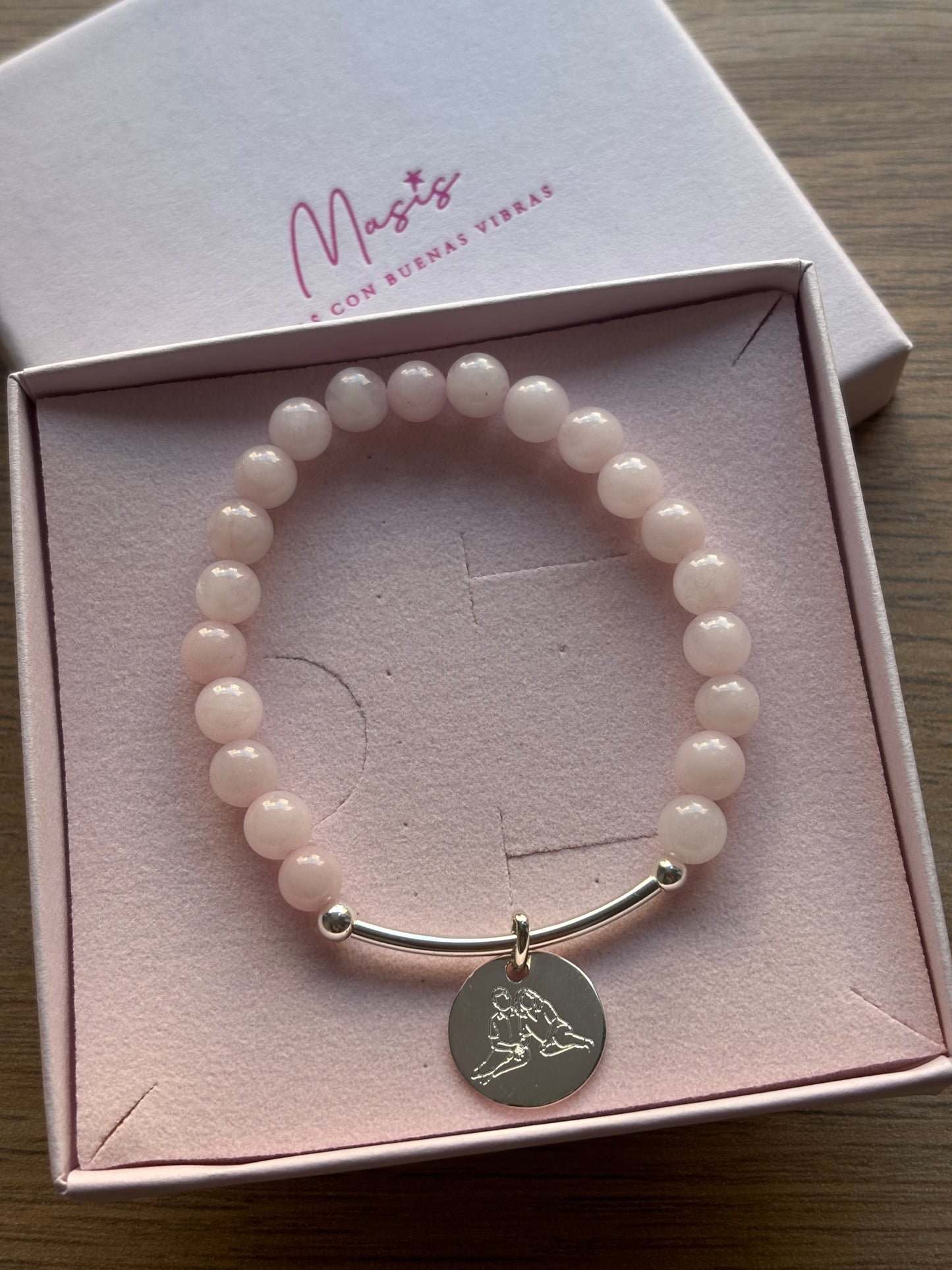 Pulsera silueta con barra plata 925