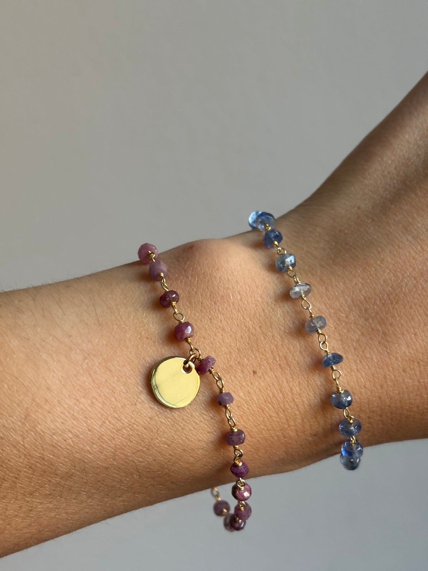 Pulsera piedra intercalada plata 925