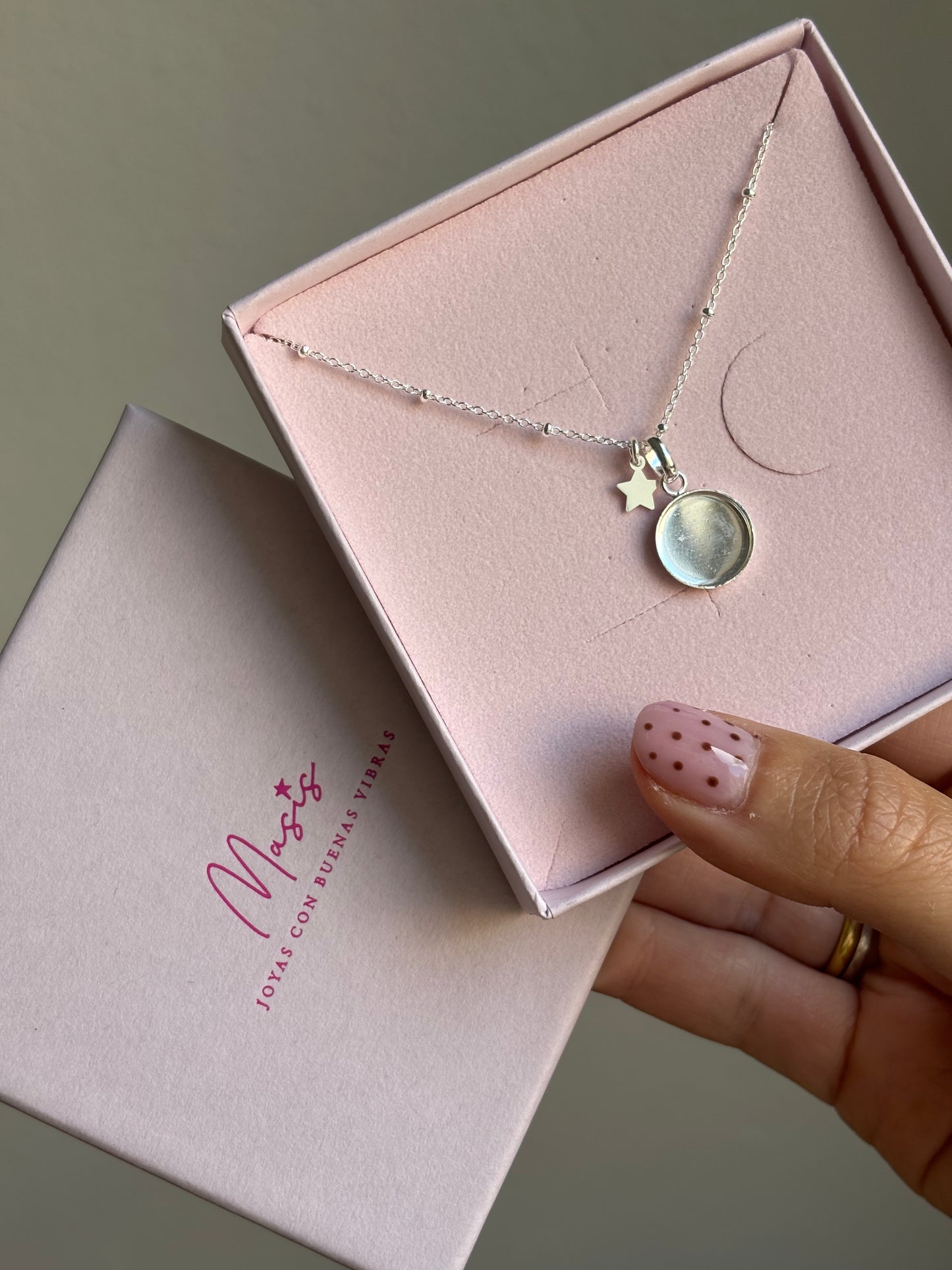 Gargantilla con Ceniza plata 925