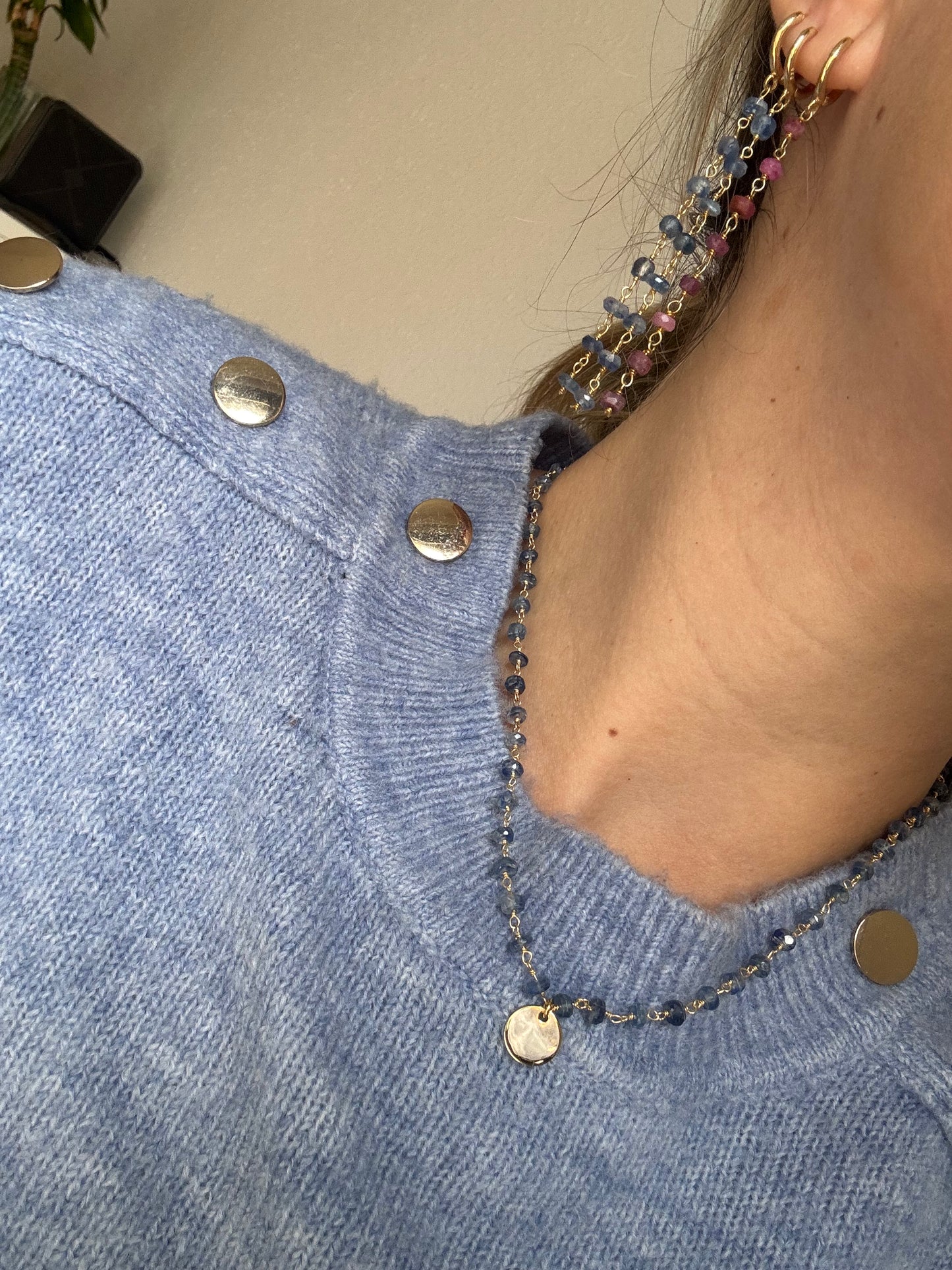 Gargantilla vibra Alto plata 925