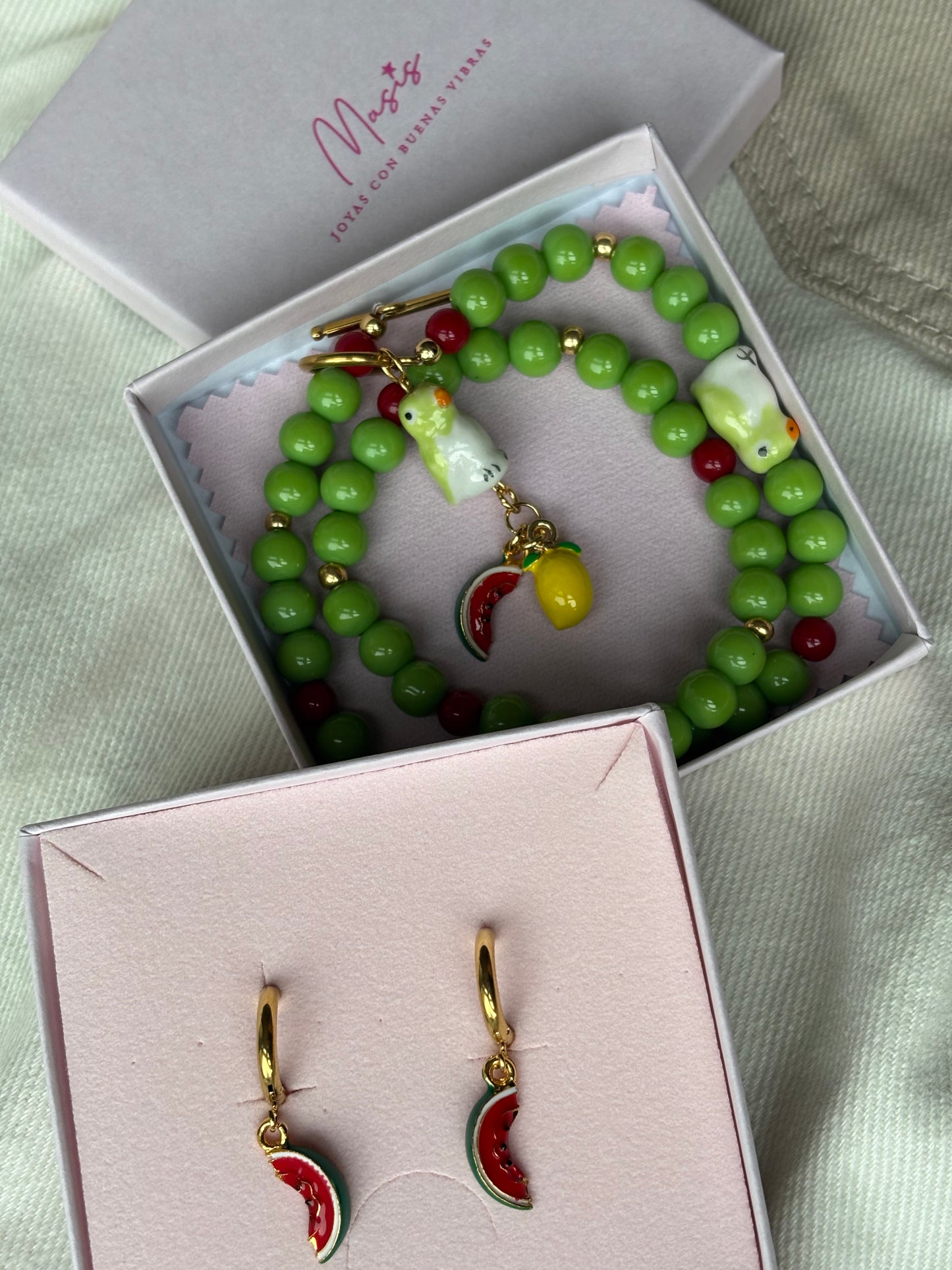 Pendientes Sandía