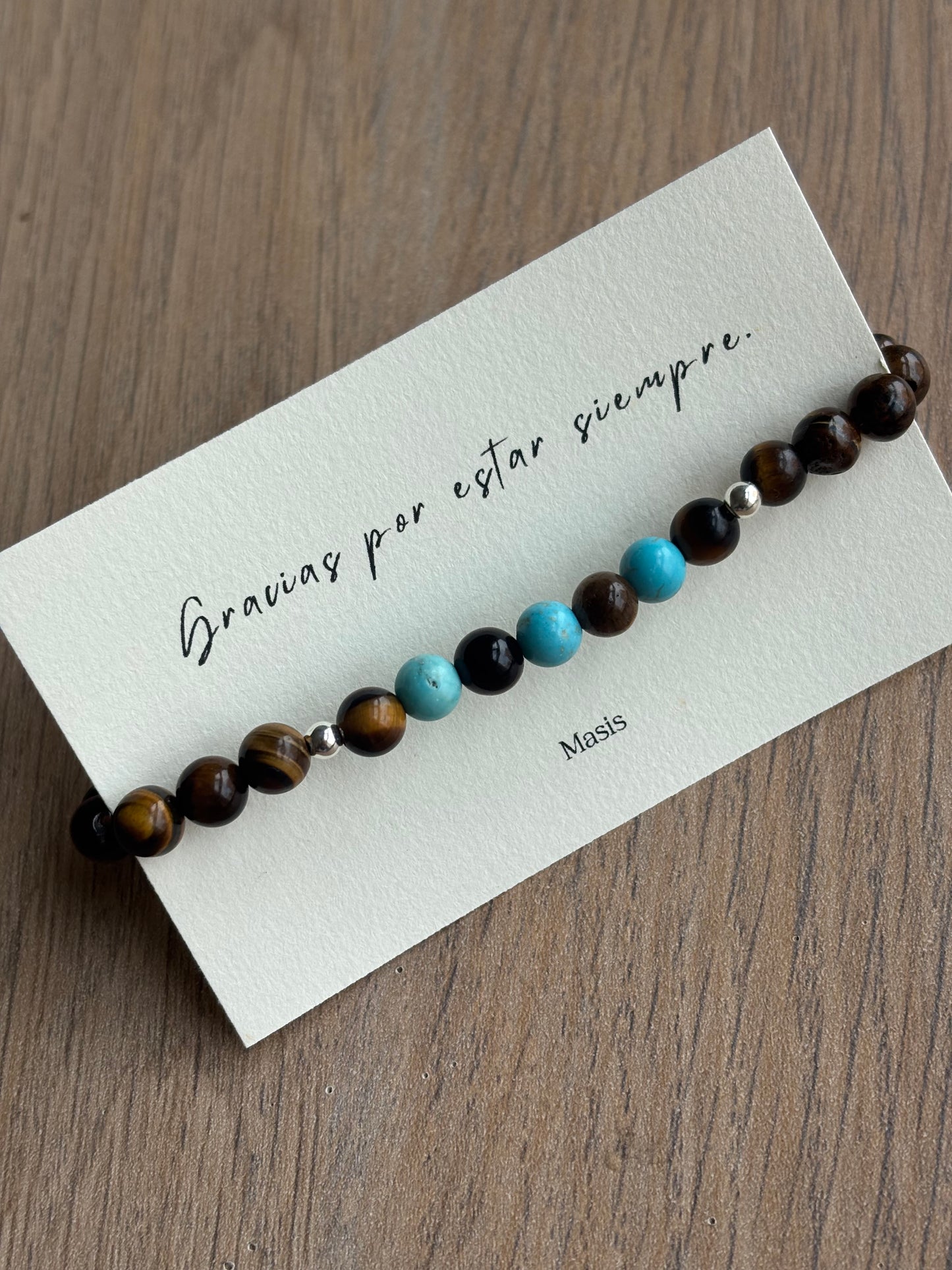 Pulsera Turquesa + Ojo de Tigre