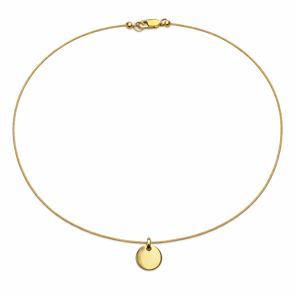 Gargantilla personalizada de algodón plata 925 chapado