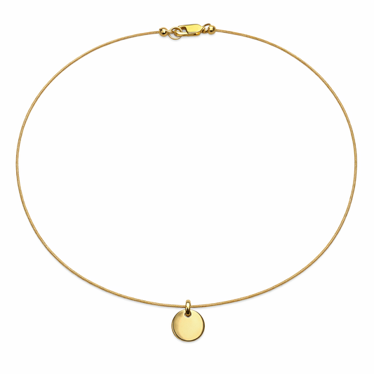 Gargantilla personalizada de algodón plata 925 chapado