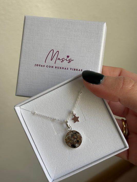 Gargantilla con Ceniza plata 925