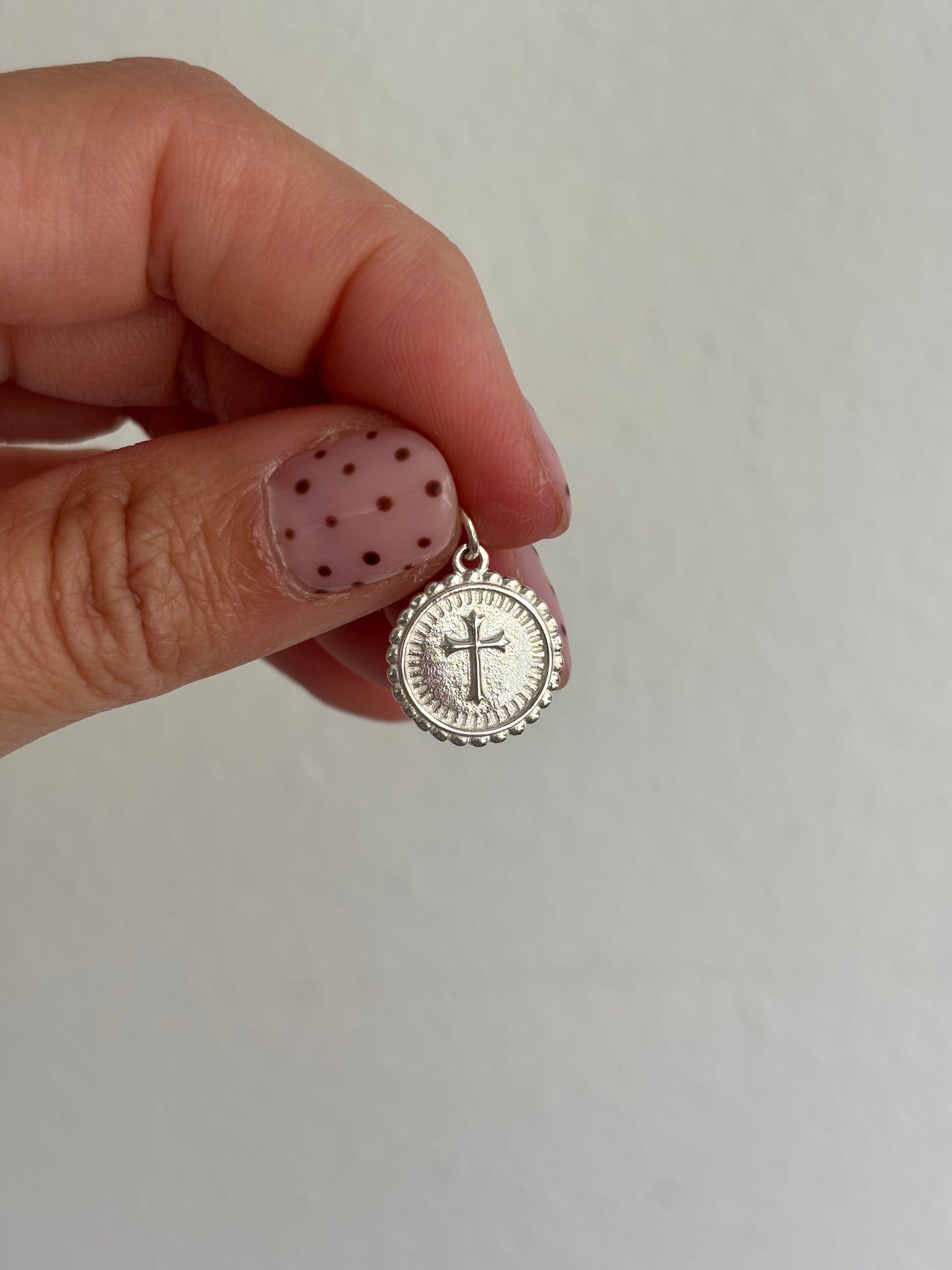 Medalla cruz plata 925