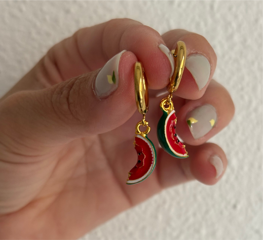 Pendientes Sandía