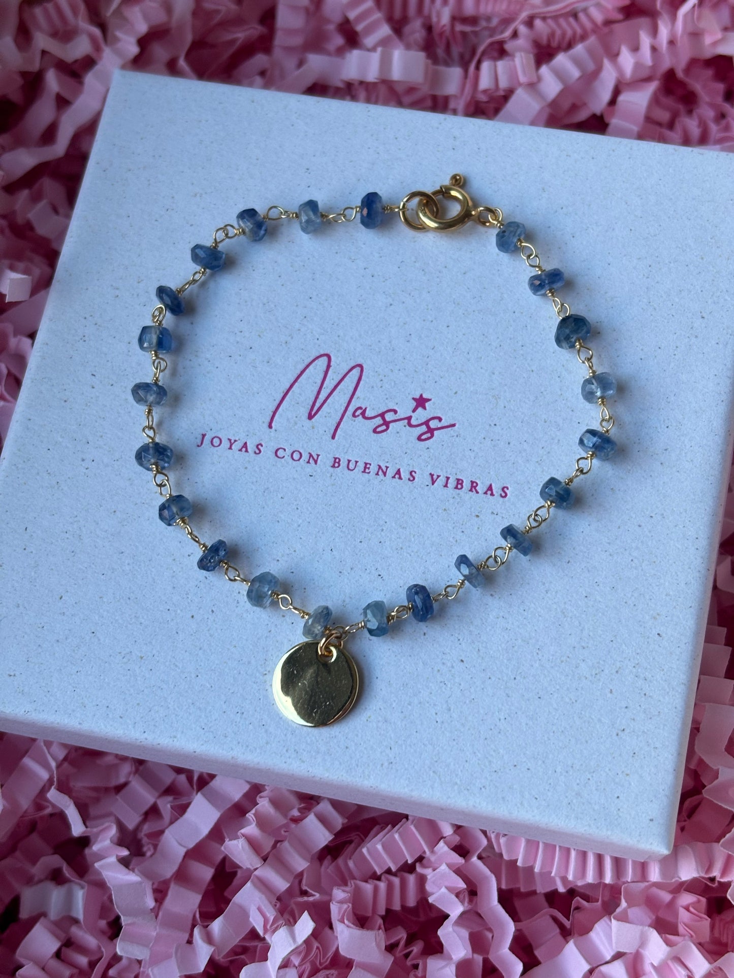 Pulsera piedra intercalada plata 925