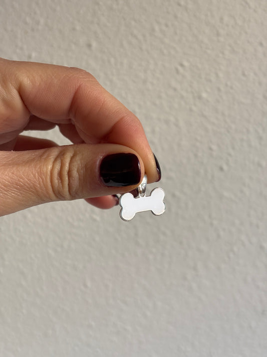 Medalla hueso plata 925