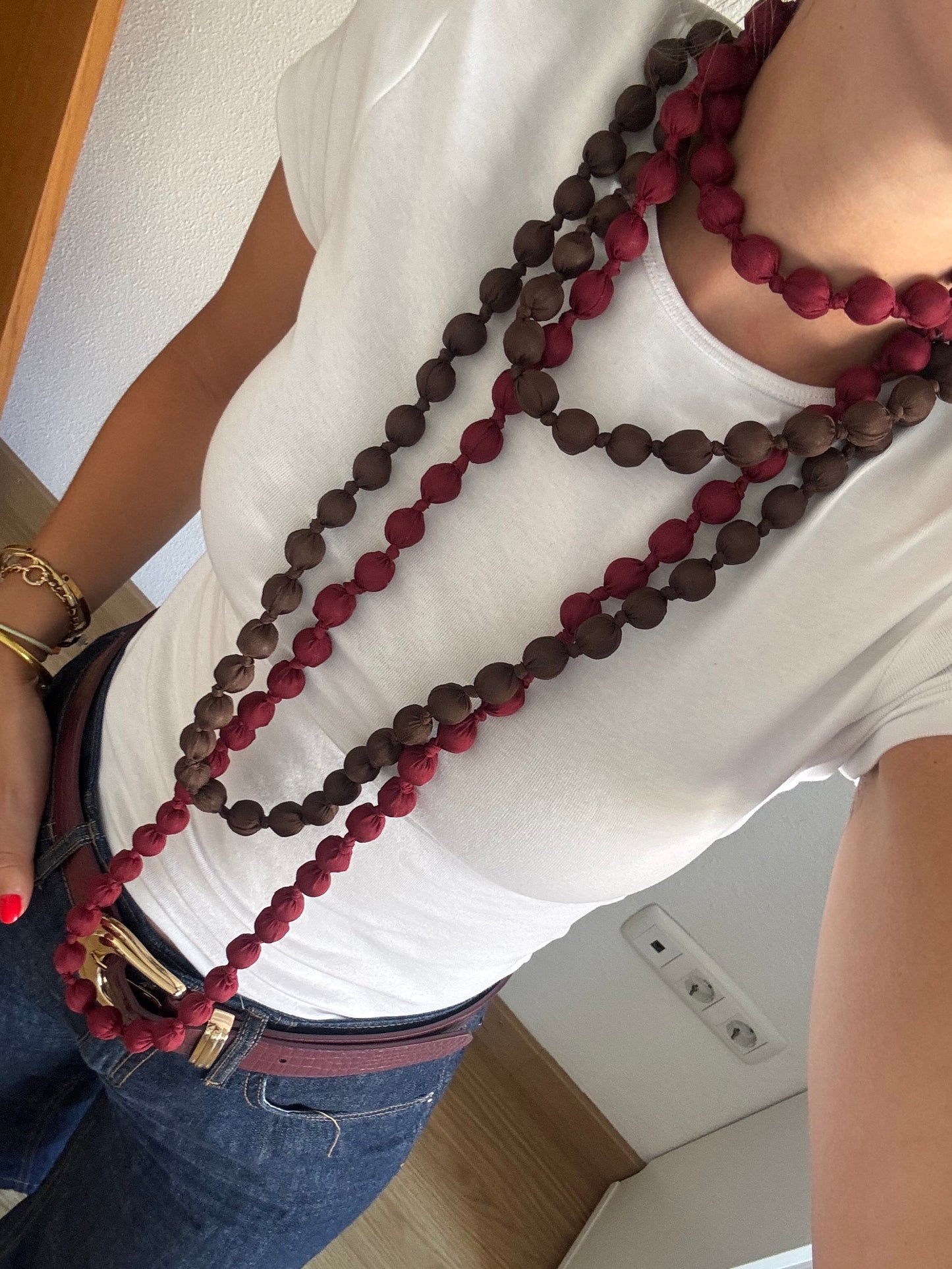 Collar multi posiciones chocolate