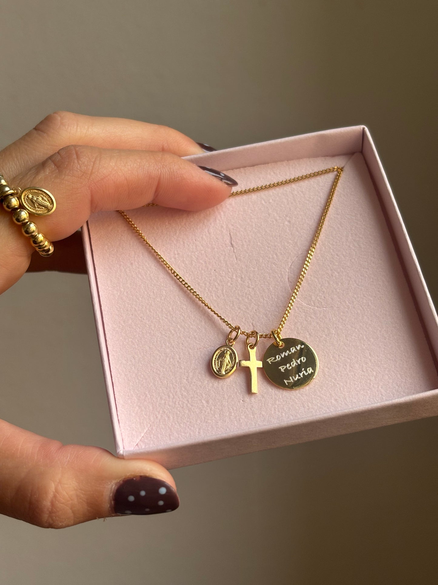 Gargantilla Milagrosa con medalla de 15 mm