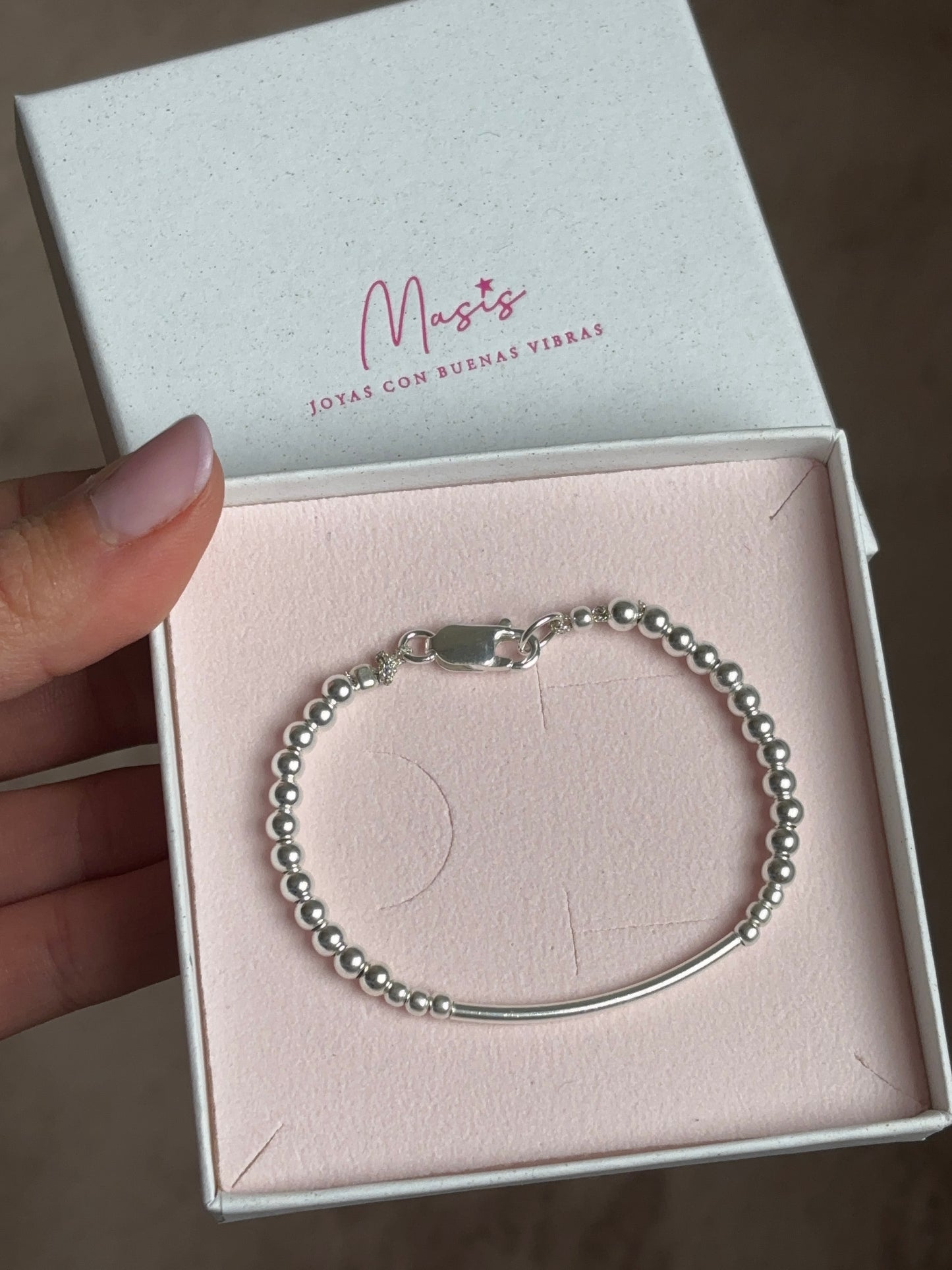 Pulsera Barra Base plata 925