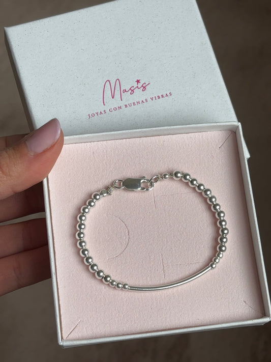 Pulsera Barra Base plata 925