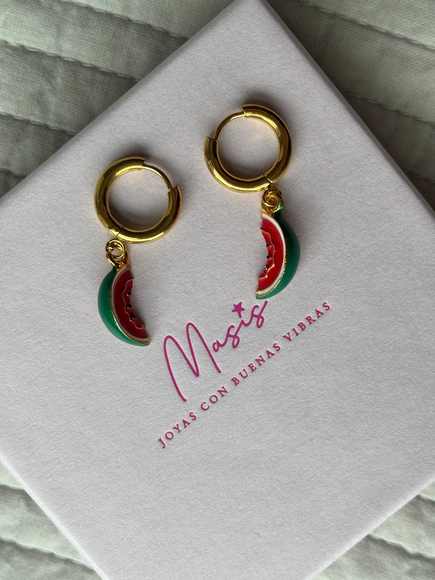 Pendientes Sandía