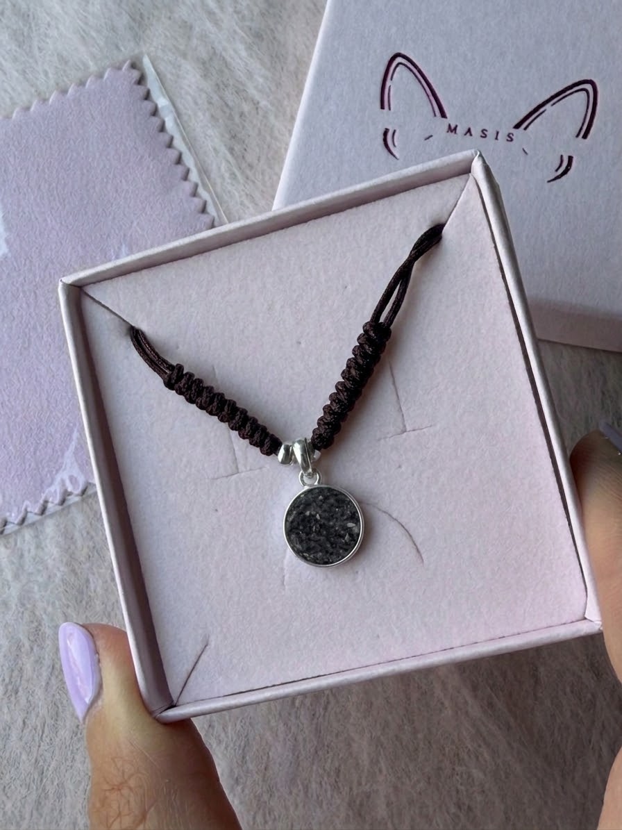 Gargantilla memorial plata Nylon ajustable